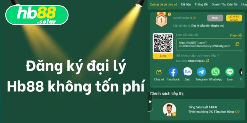 Điền thông tin là cách hợp tác mở đại lý HB88