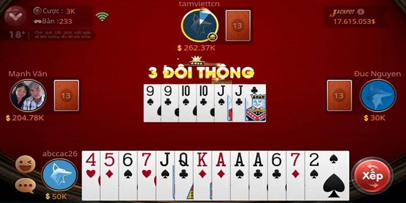 Thực hiện bốn bước tham gia chơi game bài đơn giản